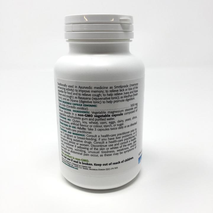 GotuKola - 500 mg - 100 veggie capsules