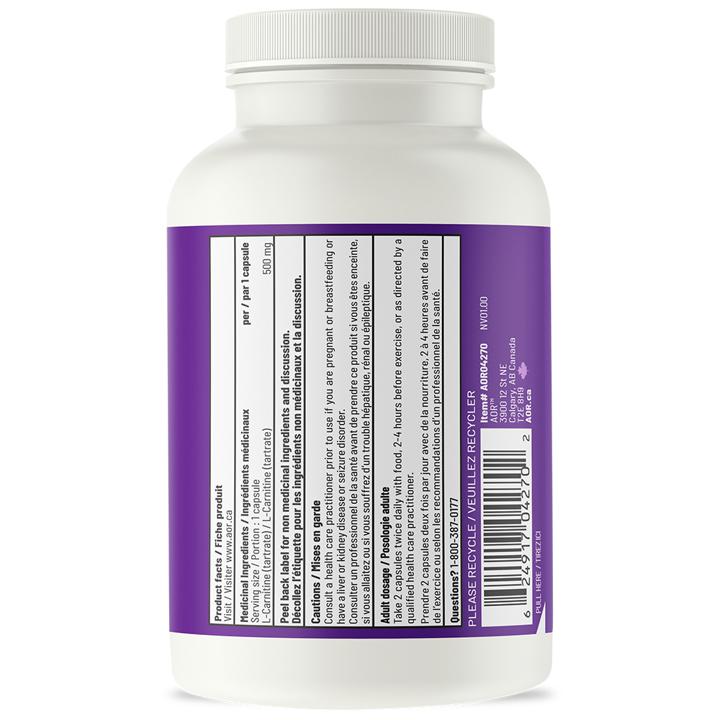 L- Carnitine - 500 mg - 120 veggie capsules