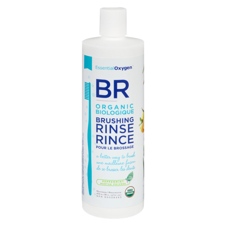 Organic Brushing Rinse - Peppermint - 473 ml