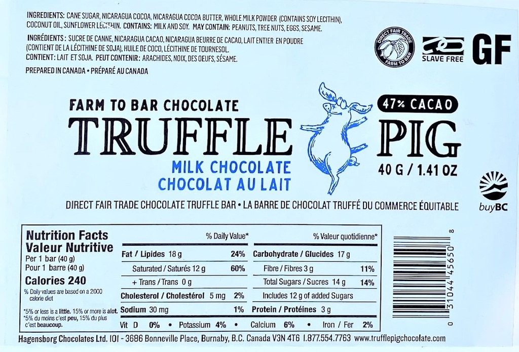 Truffle Pig - Milk Chocolate - 40 g