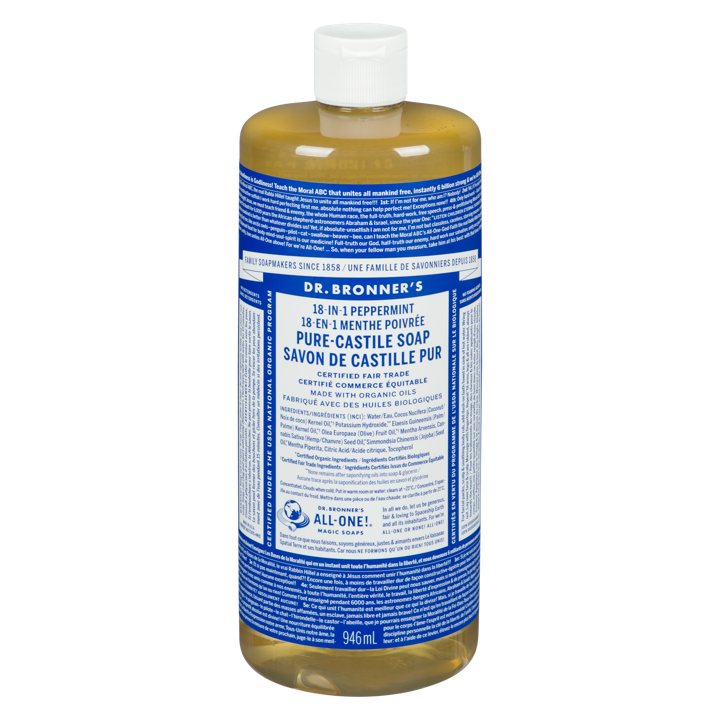 Pure-Castile Soap - Peppermint - 944 ml