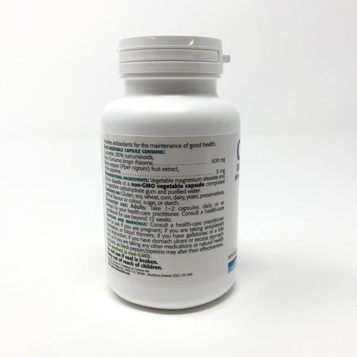 Curcumin with Piperine - 500 mg - 90 veggie capsules