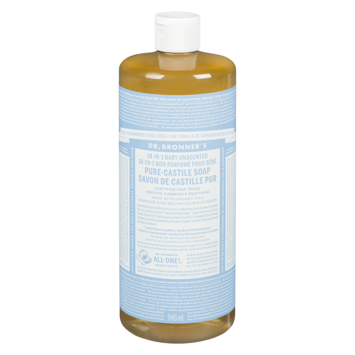 Pure-Castile Soap - Baby Unscented - 946 ml