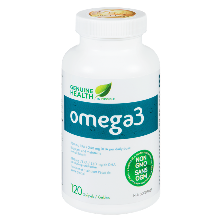 Omega3 - 360 mg EPA, 240 mg DHA - 120 soft gels
