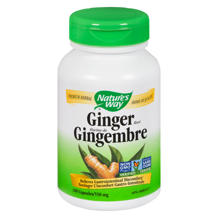 Ginger Root - 550 mg - 100 capsules