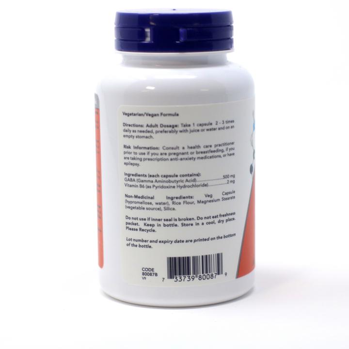 GABA - 500 mg - 100 veggie capsules
