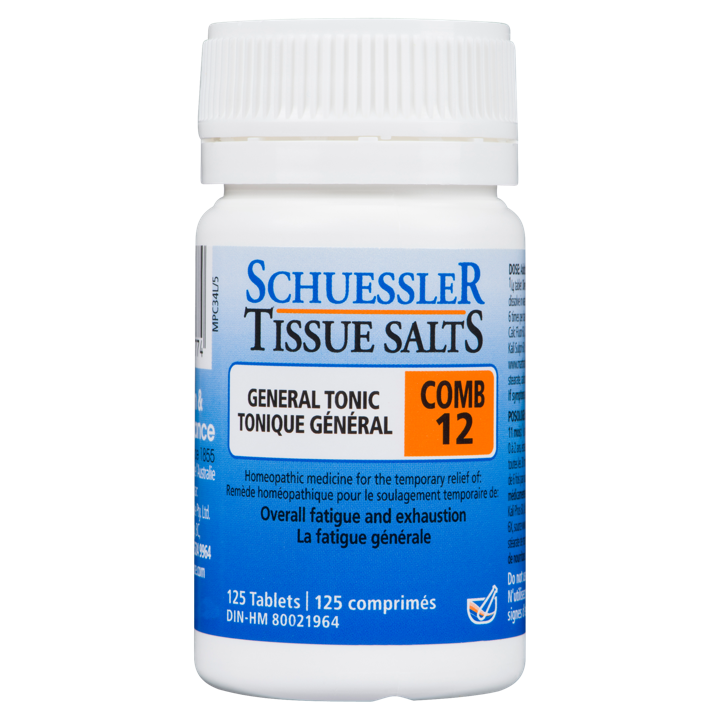 Schuessler Tissue Salts General Tonic Comb 12