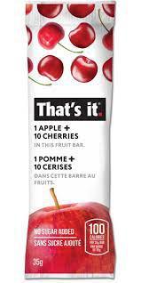 1 Apple 10 Cherry Fruit Bar
