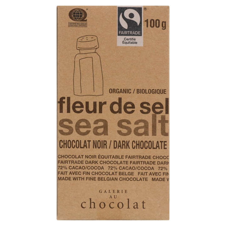 72% Dark Chocolate Bar 74 - Sea Salt