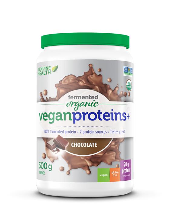 Fermented Organic Vegan Proteins+ - Chocolate