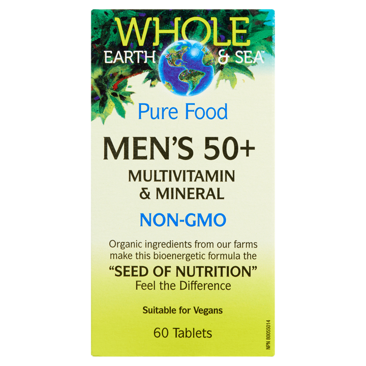 Pure Food Men's 50+ Multivitamin &amp; Mineral