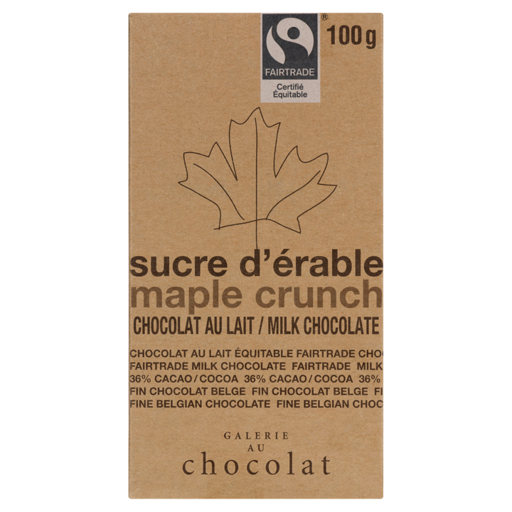 Chocolate Bar - Maple Crunch - 100 g