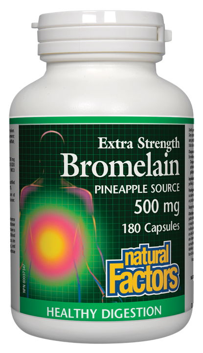 Bromelain Extra Strength 500 mg, Pineapple Source