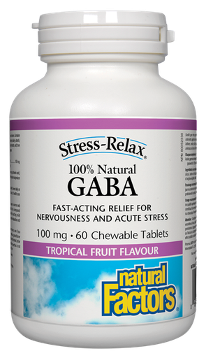 Stress-Relax 100% Natural GABA - 100 mg