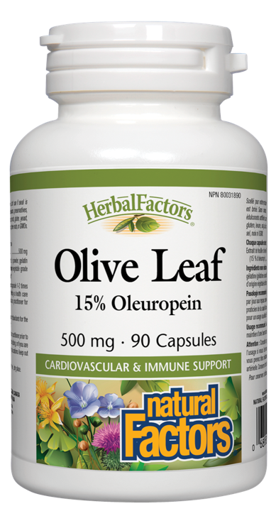 HerbalFactors Olive Leaf 15% Oleuropein - 500 mg
