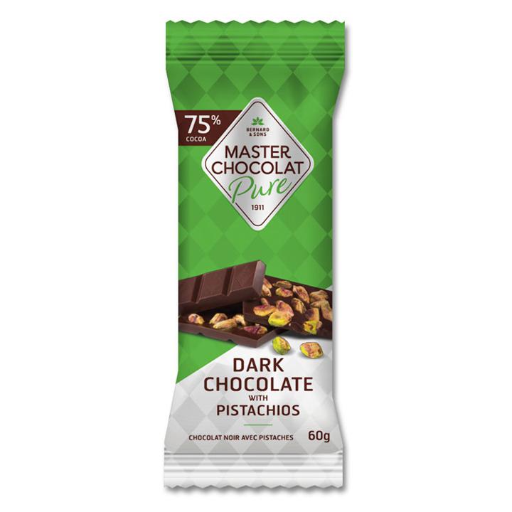 Chocolate Bar - Dark Chocolate with Pistachios - 60 g
