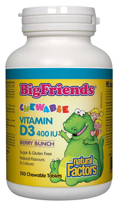Big Friends Chewable Vitamin D3 400 IU Berry Bunch