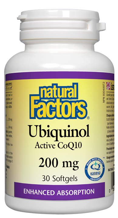 Ubiquinol Active CoQ10 - 200 mg - 30 soft gels