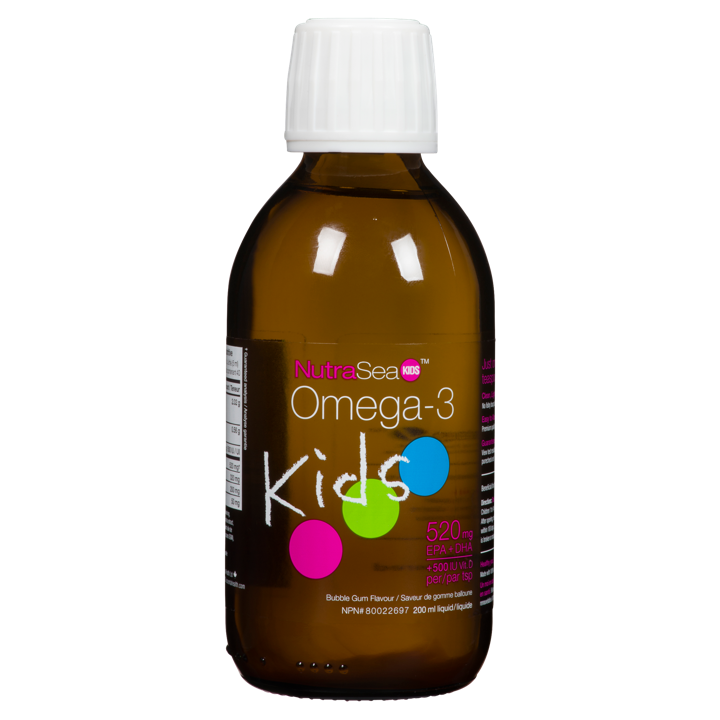 Omega-3 Kids - Bubble Gum 500 IU Vit D, 520 mg EPA + DHA