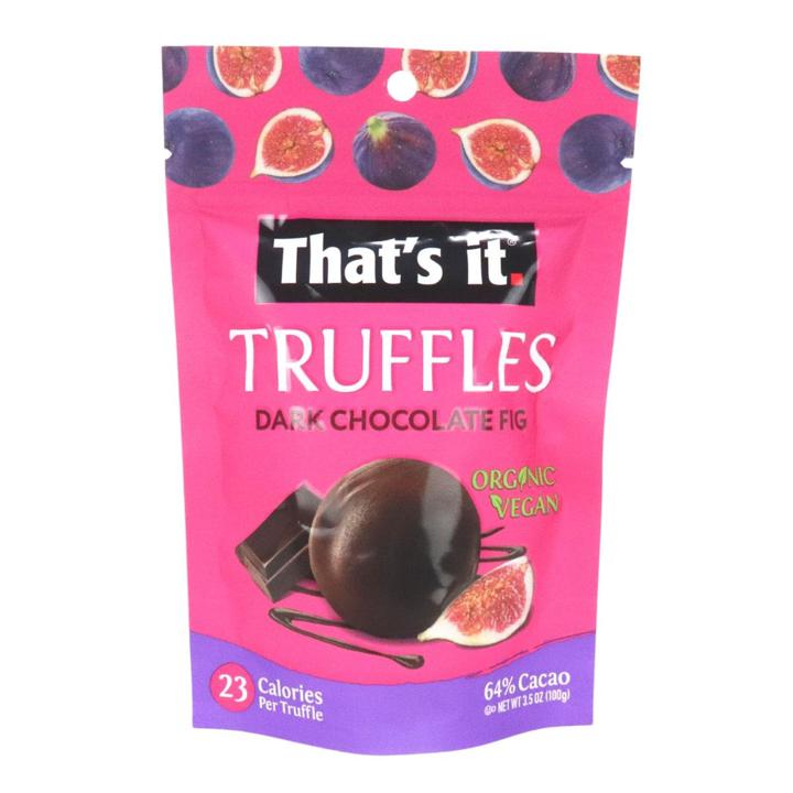 Organic Dark Chocolate &amp; Fig Truffles