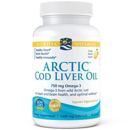 [10016289] Arctic Cod Liver Oil - Lemon 750 mg