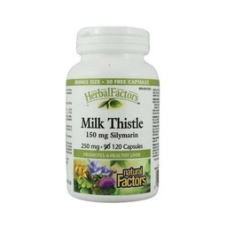 [10206000] HerbalFactors Milk Thistle - 250 mg - 120 capsules
