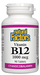 [10007203] Vitamin B12 - 1,000 mcg - 90 tablets