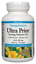 [10007312] OmegaFactors Ultra Prim Evening Primrose Oil - 1,000 mg