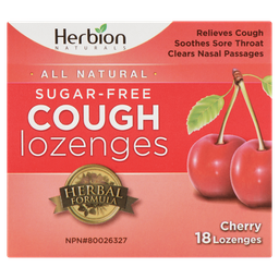 [10615100] Sugar Free Cough Lozenges - Cherry - 18 lozenges