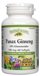 [10007386] HerbalFactors Panax Ginseng - 100 mg