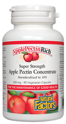 [10007394] ApplePectinRich Super Strength Apple Pectin Concentrate - 500 mg - 90 veggie capsules