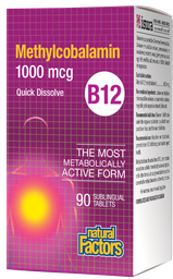 [10007202] B12 Methylcobalamin - 1,000 mcg - 90 tablets