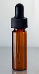[10002904] Bottle Amber w/Dropper Gls - 5 ml - 1 each