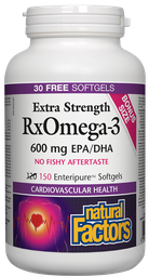 [10007455] Extra Strength RxOmega-3 - 600 mg EPA/DHA - 150 soft gels