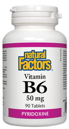 [10007199] Vitamin B6 - 50 mg - 90 tablets