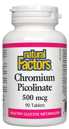 [10463700] Chromium Picolinate - 500 mcg - 90 tablets