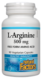 [10007336] L-Arginine - 500 mg - 90 veggie capsules