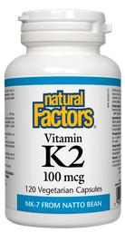 [10910300] Vitamin K2 100mcg - 120 veggie capsules