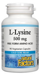[10007338] L-Lysine - 500 mg - 90 veggie capsules