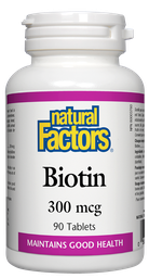 [10007206] Biotin - 300 mcg - 90 tablets