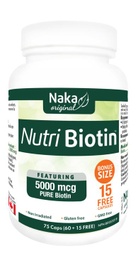 [10795500] Nutri Biotin - 5,000 mcg - 75 capsules