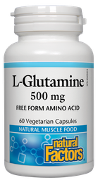 [10007335] L-Glutamine - 500 mg - 60 veggie capsules