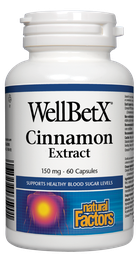 [10007383] WellBetX Cinnamon Extract - 150 mg - 60 capsules