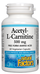[10506800] Acetyl-L-Carnitine - 500 mg - 60 veggie capsules