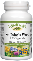 [10007419] HerbalFactors St. John's Wort - 300 mg - 90 capsules