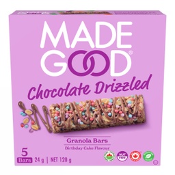 [11063354] Chocolate Drizzled Granola Bars - Birthday Cake Flavour 5 x 24 g