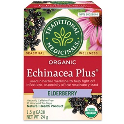 [11068721] Echinacea Plus Elderberry Herbal Tea - 16 count