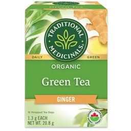 [11068723] Organic Green Tea Ginger - 16 count