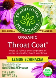 [11068726] Throat Coat Lemon Echinacea Herbal Tea