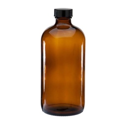[11080739] Boston Glass Bottle with Cap 125ml